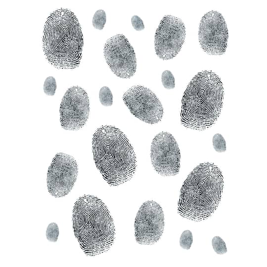Beistle Black Fingerprints Peel 'N Place Sheets, 2ct. | Michaels®